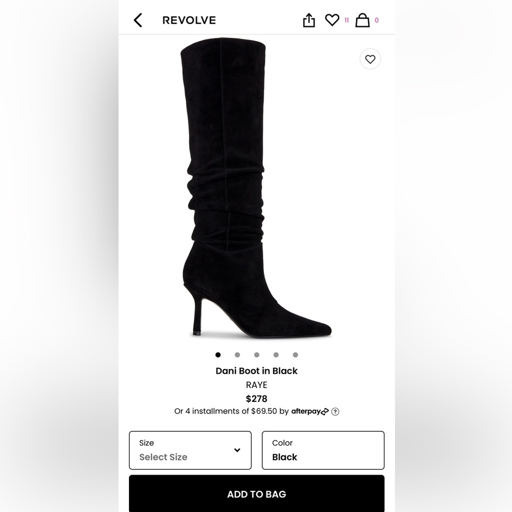 RAYE dani boot on black suede